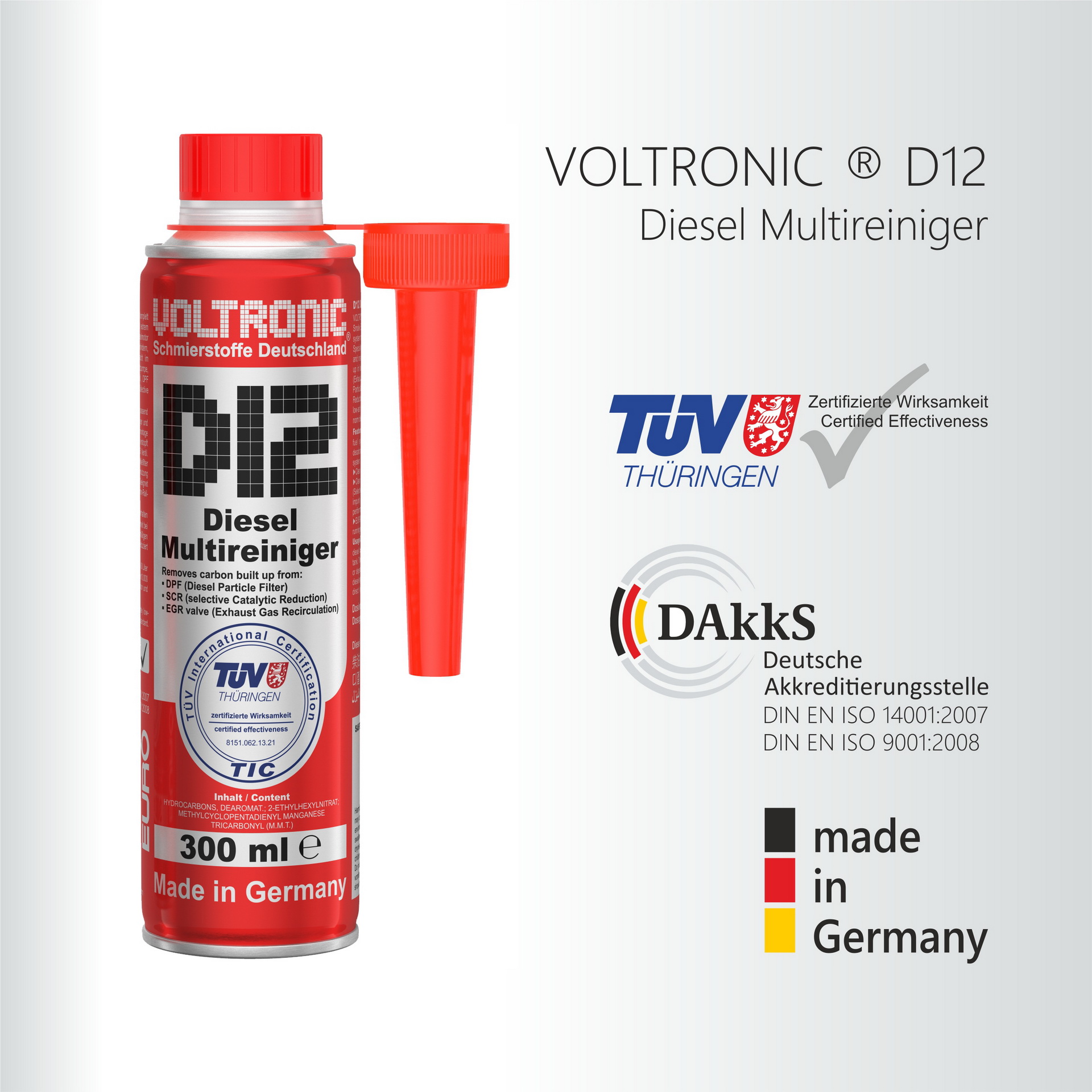 VOLTRONIC® D12 Multi-Reiniger  Lubricant, Motor oil, Additive, ATF, Gear  Oil, Anti-freeze Coolant, Brake Fluid, Car Care and Chemical, Made in  Germany.